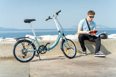 Licorne Bike Fold Premium Klapprad Aluminium 6 Gang Shimano Kettenschaltung Quick-Fold-System Klappfahrrad (V-Bremse, Schwarz/Anthrazit)