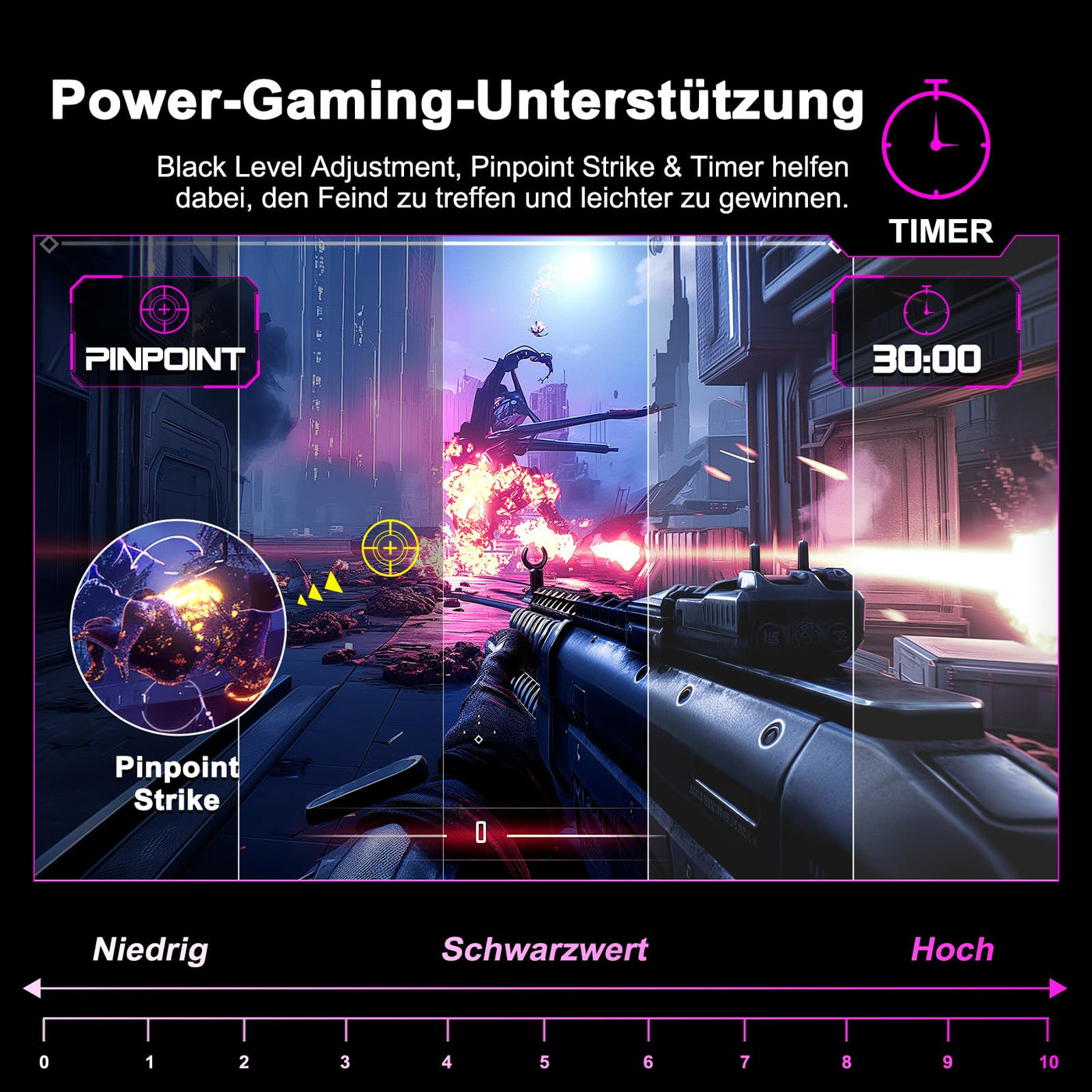 Minifire 24 Zoll Curved Gaming Monitor 180Hz, 1ms, 130% sRGB, Mit Lautsprechern, HDR, FreeSync, 300cd/m², VA, FHD 1080P, Rahmenlos, HDMI1.4 DP1.2 Ports (MFG24C1 HDMI-Kabel im Lieferumfang enthalten)