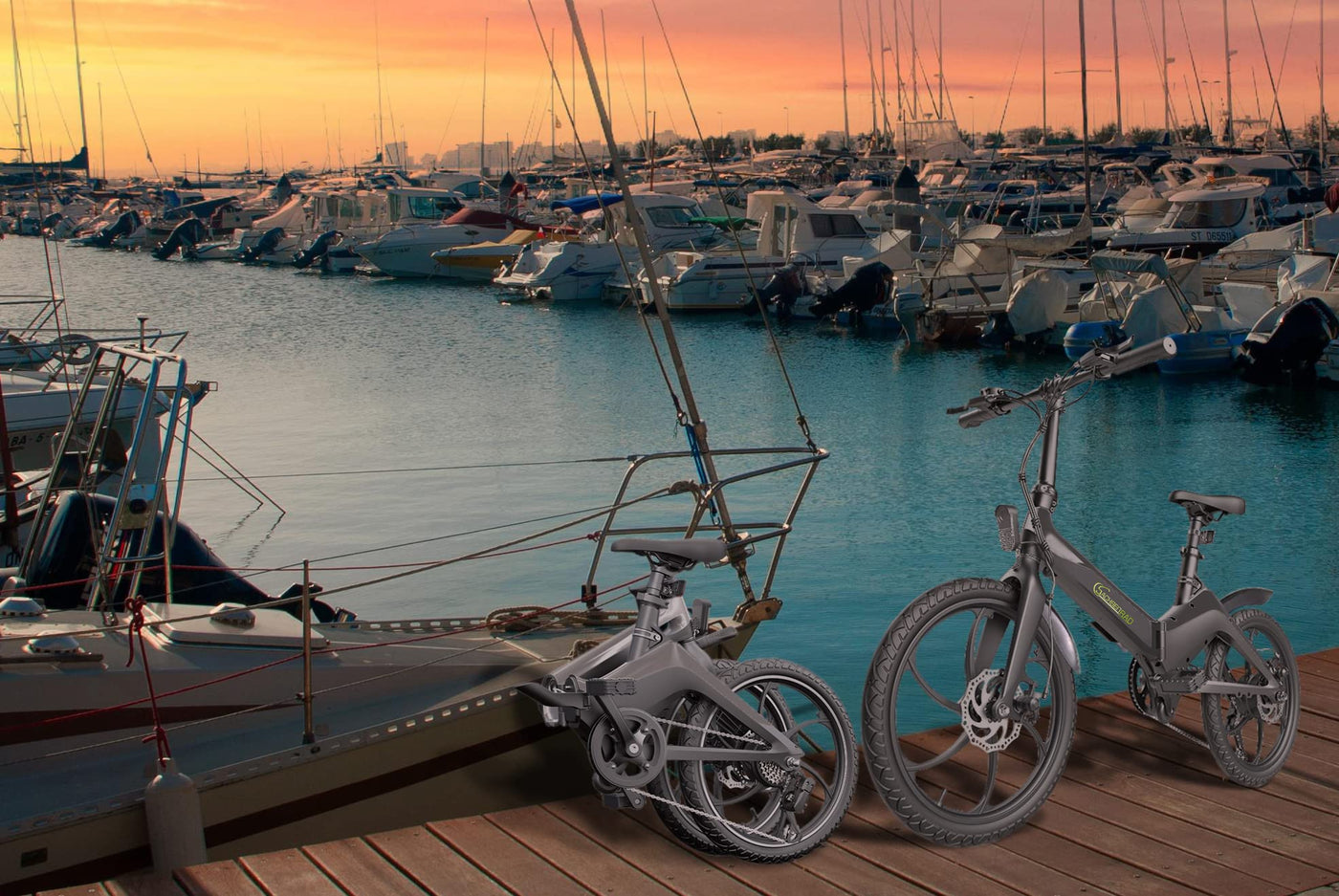 SachsenRAD F11 MagPuma Falt-Elektrofahrrad mit IF-Designsieger-Transporttasche, ultraleichter Magnesiumrahmen nur 19 kg, 20 Zoll mit StVZO-Zulassung