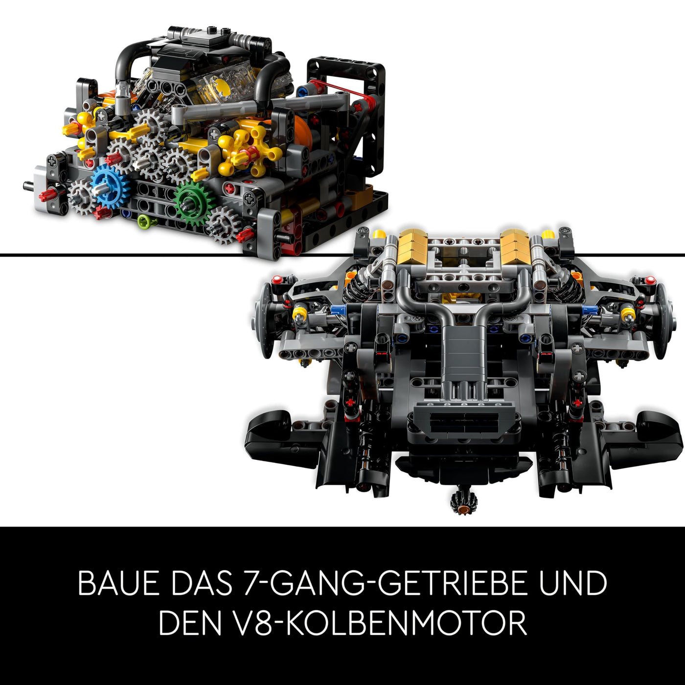 LEGO Technic McLaren P1, Set mit Supersportwagen für Erwachsene, Geschenk für Autofans, maßstabsgetreues Sammlerstück mit V8-Kolbenmotor und 7-Gang-Getriebe, Modellauto, Spielzeugauto Set 42172