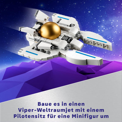LEGO Creator 3in1 Astronaut im Weltraum Spielzeug, Modellbausatz mit Hund und Raumschiff für Kinder, Kinderzimmer-Deko, kreatives Geschenk für Jungs und Mädchen ab 9 Jahren 31152