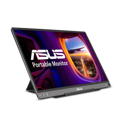 ASUS ZenScreen 15,6" 1080P FHD Laptop Monitor (MB16ACE), IPS USB-C und USB 3.0, Reisemonitor, Smart Cover, externer Monitor für Laptop und (Generalüberholt)