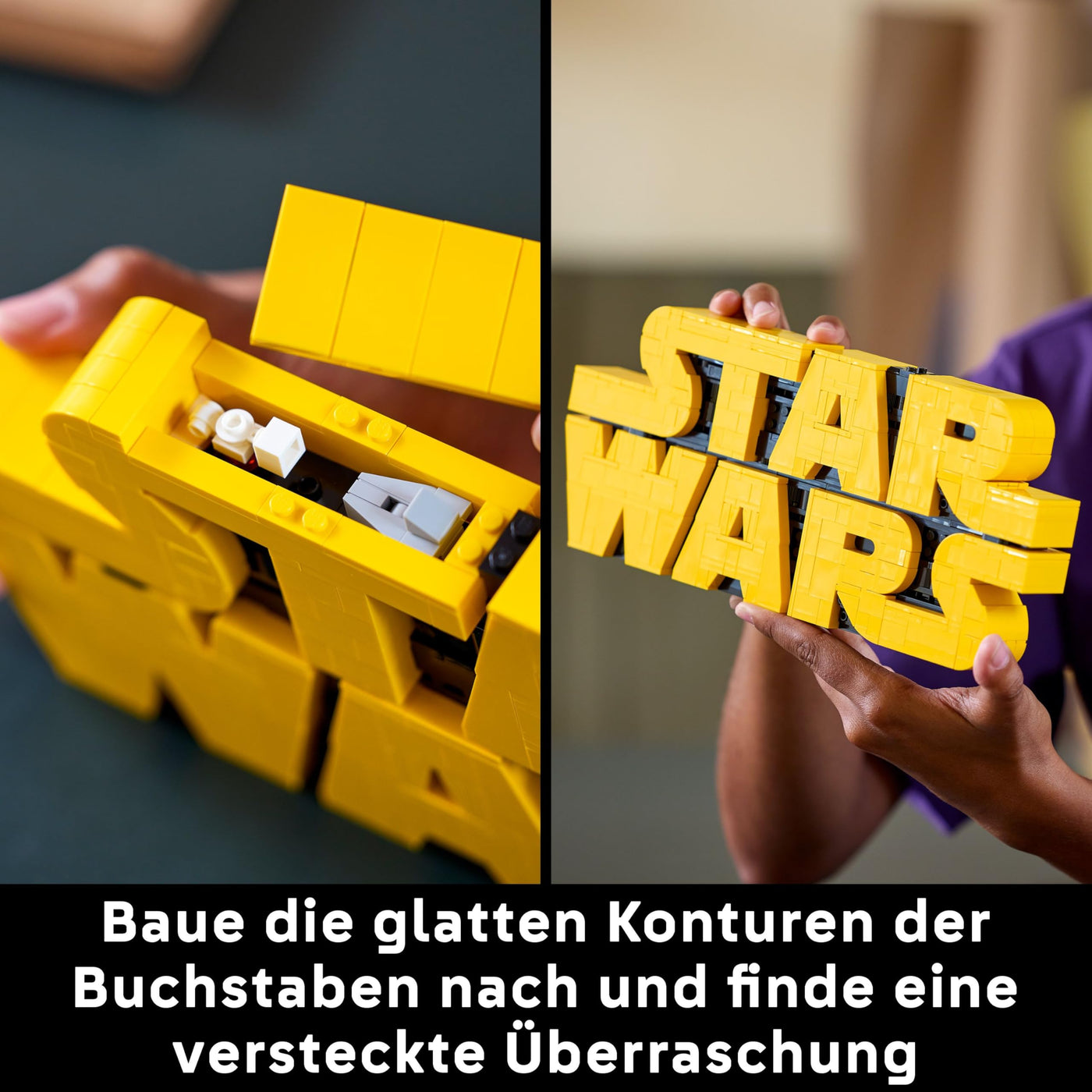 LEGO Star Wars 75407 Star Wars Logo Steinen - Bauset für Erwachsene zum Sammeln - Popkultur-Modell - Ausstellungsstück für das Büro - Geschenkidee für Erwachsene und Jugendliche Fans