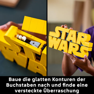 LEGO Star Wars 75407 Star Wars Logo Steinen - Bauset für Erwachsene zum Sammeln - Popkultur-Modell - Ausstellungsstück für das Büro - Geschenkidee für Erwachsene und Jugendliche Fans