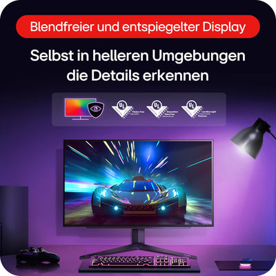 LG Electronics 27GS93QE-B.AEU UltraGear™ OLED Gaming Monitor 27", 2560 x 1440, 16:9, 0,03 ms GtG, 240 Hz, HDR10, DisplayHDR™400 TRUE BLACK, DCI-P3 98,5%, NVIDIA G-Sync™, AMD FreeSync™ - Schwarz