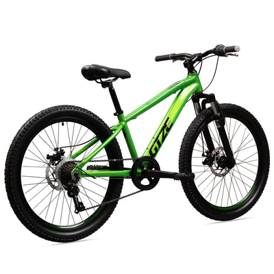 Goetze Sigma 26 x 2.10 Zoll Jugendfahrrad | MTB Hardtail | 7-Gang Kettenschaltung mit Drehgriff | Mechanische Scheibenbremsen | Aluminiumrahmen 15" | Federgabel | ab 145 cm Körpergröße