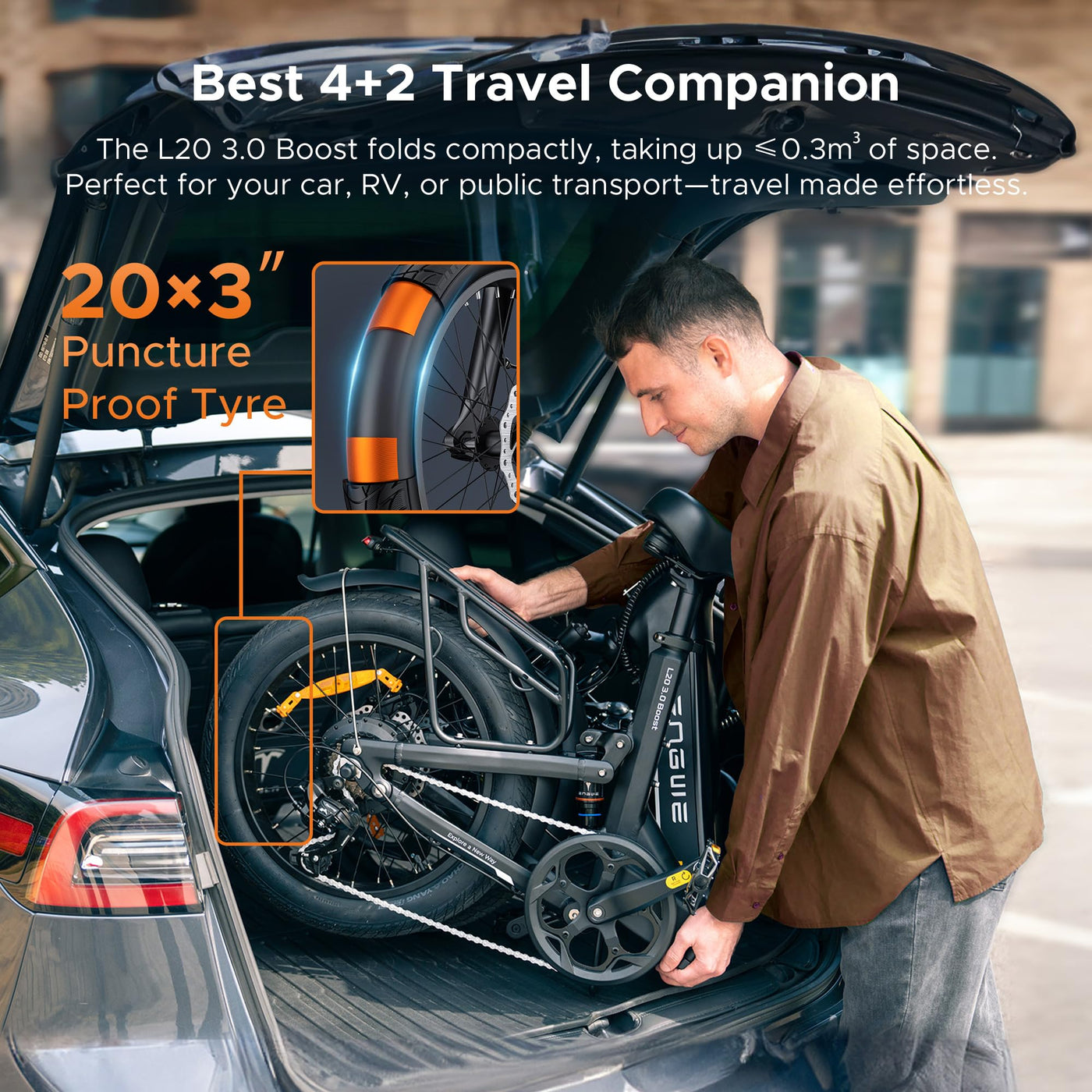 ENGWE E Bike mit APP, ebike 48V 13.5Ah Akku bis 135km, Drehmomentsensor & hydraulische Bremsen, 20 * 3.0 Reifen, 2 Stunden aufgeladen (Champagner-Gold)