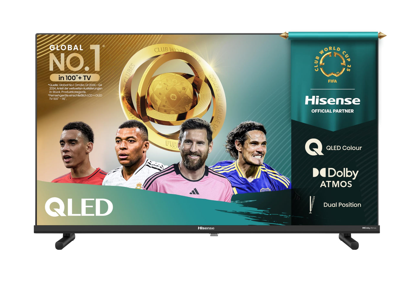Hisense 40A5Q Fehrnseher, 40 Zoll, 2K QLED, Smart TV, Game Mode, AI Sports Mode, Dolby Atmos, Dolby MS12, DTS X, HDR10, HLG, Full HD, High Contrast, Rauschunterdrückung [2025]