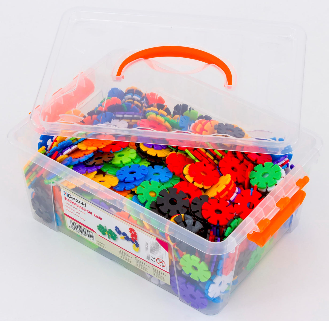 Betzold - Steckblümchen 1000-tlg. - Bunte Steckblumen-Bausteine Steckspiel