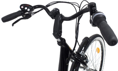 Denver Discovery E4000 E-Bike, City Bike mit 26 Zoll Rädern, Shimano 6-Gang-Schaltung für Damen, Schwarz