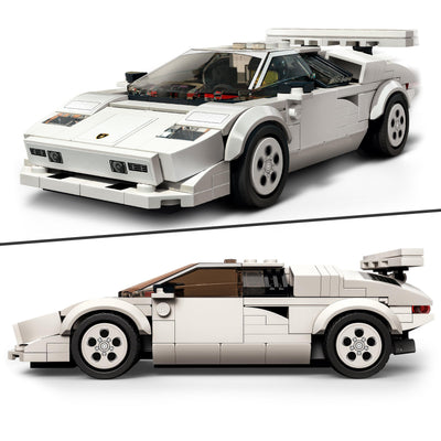 LEGO Speed Champions Lamborghini Countach Bausatz für Modellauto, Auto-Spielzeug mit Cockpit für 2 Figuren, Rennauto als Geschenk für Kinder, Jungen und Mädchen ab 8 Jahre, 2022 Kollektion 76908