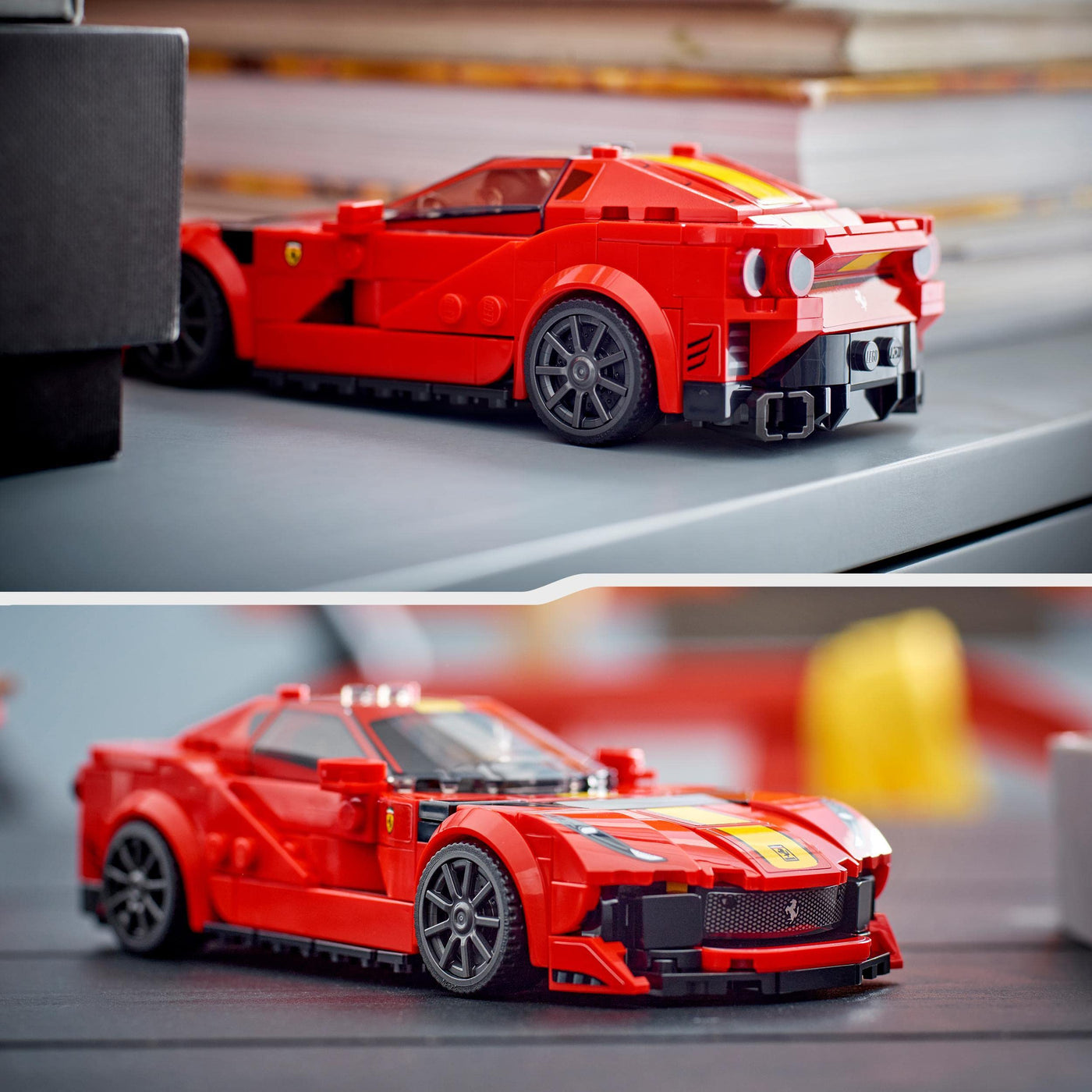 LEGO Speed Champions Ferrari 812 Competizione, Sportwagen und Spielzeug-Modell-Bausatz, Serie 2023, Auto-Sammlerfahrzeug-Set 76914