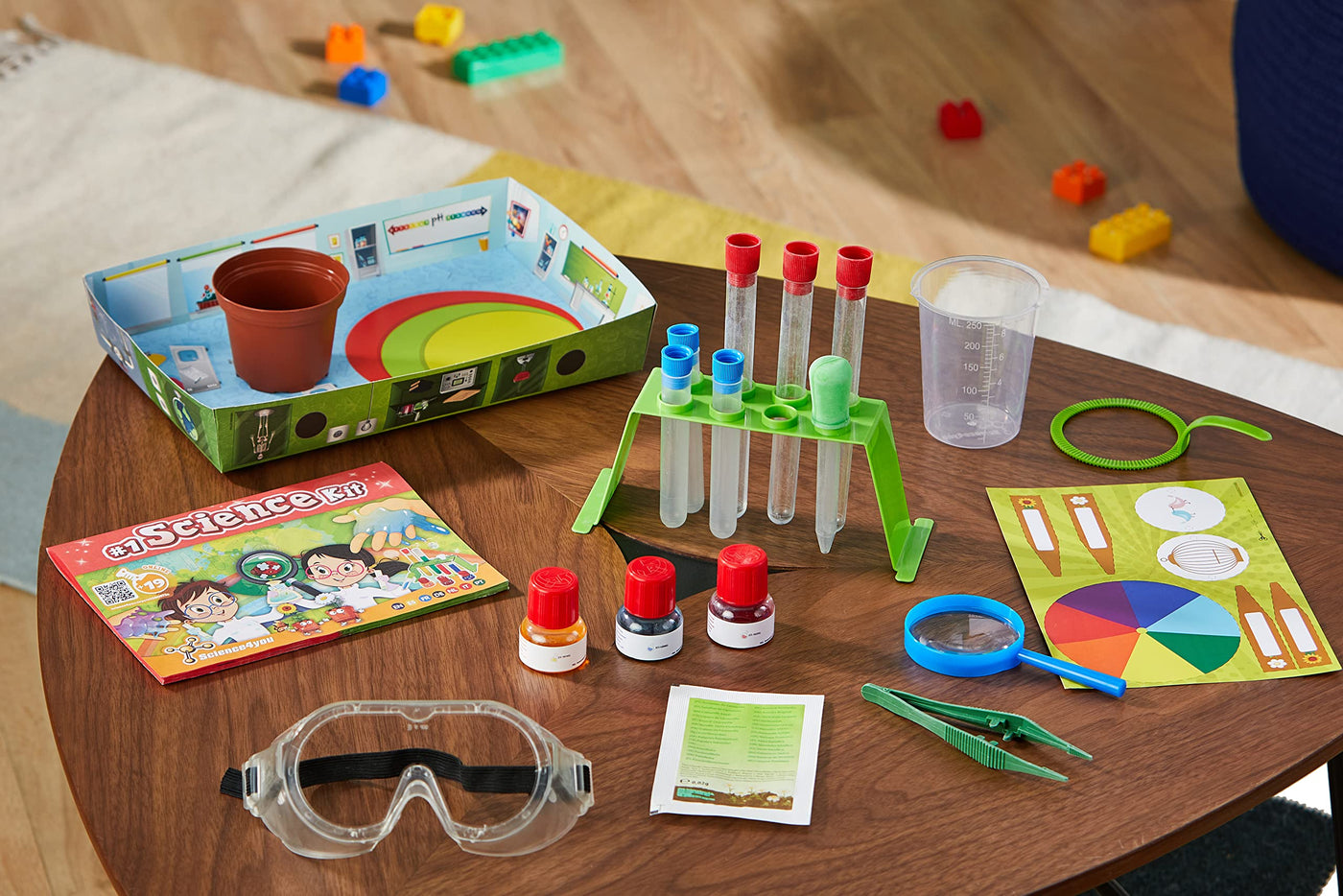 Science4you Mein erstes Experimentierkasten - Spiel mit 26 Experimente für Kinder ab 4 - Lernspielzeug mit Chemiebaukasten für Kinder, Spielzeug und Geschenke für Junge und Mädchen ab 4 5 6 7+ Jahre