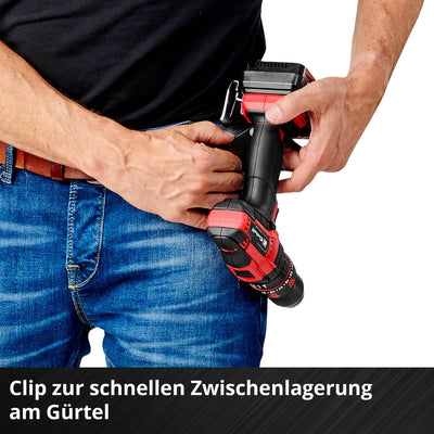 Einhell Akku-Schlagbohrschrauber TE-CD 18/44 Li-i (1x2,5Ah) Power X-Change (18 V, 44 Nm, Schlagbohrfunktion, 13 mm Metallbohrfutter, 2-Gang, inkl. 2,5 Ah Akku & Ladegerät)