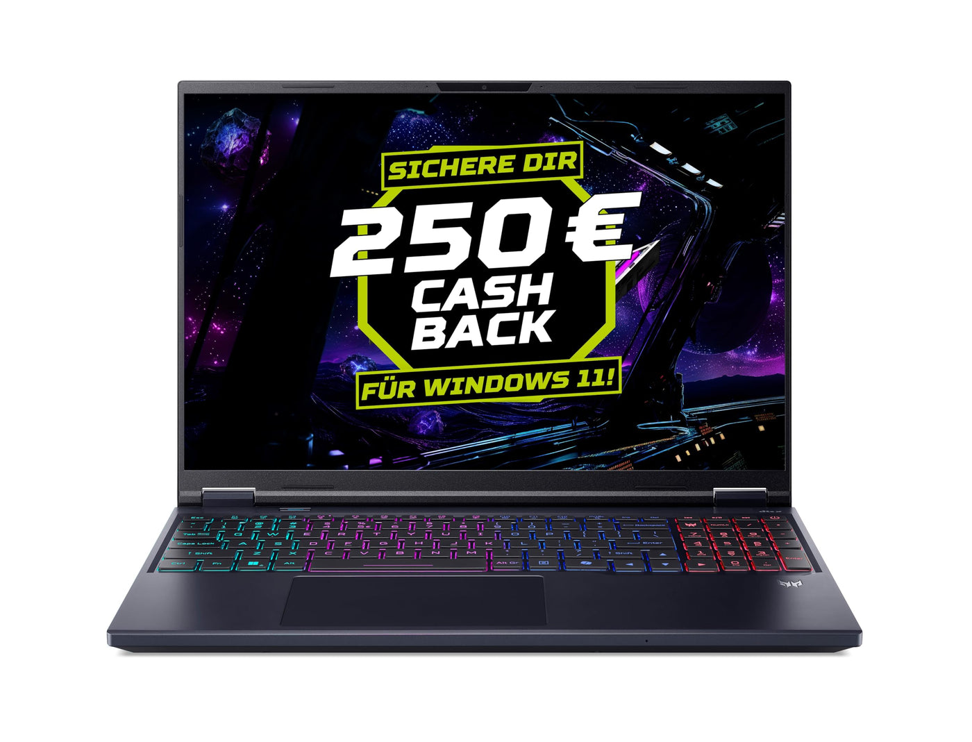 Acer Predator Helios Neo 16 AI (PHN16-73-963H) Gaming Laptop, 13 Tops, 16" WQXGA IPS 240Hz Display, Intel Core Ultra 9 275HX, 32 GB RAM, 1 TB SSD, NVIDIA GeForce RTX 5070, Windows 11, QWERTZ Tastatur