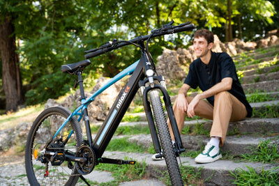 Nilox, E-Bike X6 SE, Mountainbike mit Tretunterstützung, 90 km Reichweite, Tektro Scheibenbremsen, 21-Gang Shimano Schaltung, 27,5" x 2,10" Räder, 36 V 13 Ah Wechselakku, 250 W Motor