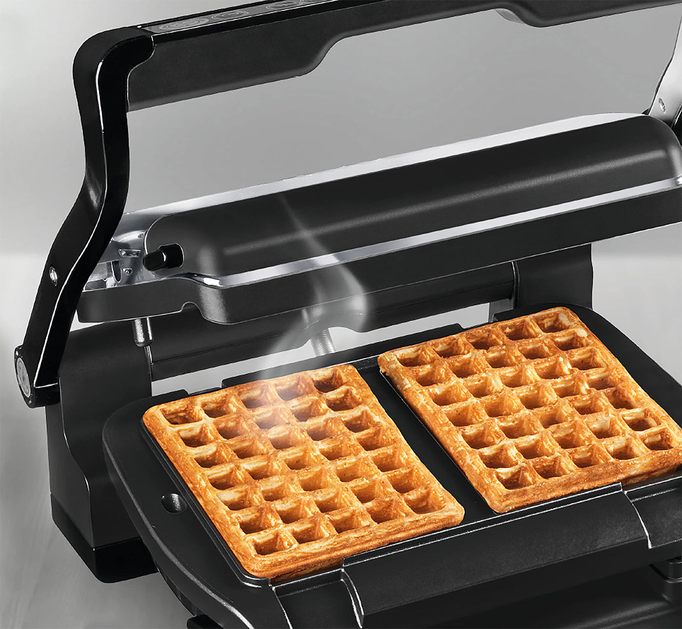 Tefal OptiGrill Waffelplatten, passend für OptiGrill+ und Elite Modell, inklusive Schöpfkelle, schwarz, XA7248