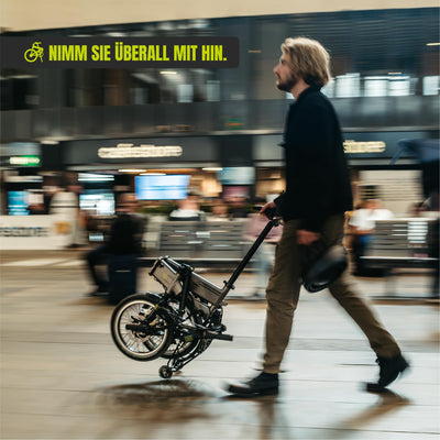 Flebi Supra 4.0+ Klapprad Elektrisch 16" | Reichweite 100 km | Abnehmbarer Akku 14Ah/504Wh | 7 Gänge | Kompaktes und Leichtes E-Bike für Erwachsene/Teenager, Unisex für Damen/Herren (Technisch Blau)