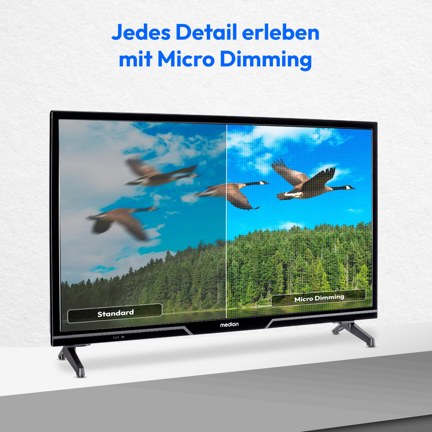 MEDION 59,8 cm (24 Zoll) HD Fernseher (Android TV, Smart TV, HDR, Netflix, Prime Video, PVR, Bluetooth, MD 824100)