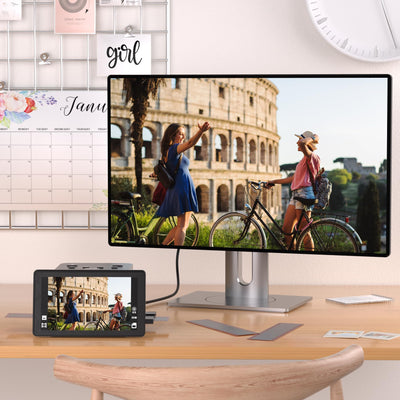 Digitaler Film- und Diascanner mit großem 5-Zoll-LCD-Display, Negativscanner und Dia Scanner zum Digitalisieren, konvertiert 135, 126 KPK, 110 Negative und Super 8-Film in 22 MP JPEG.