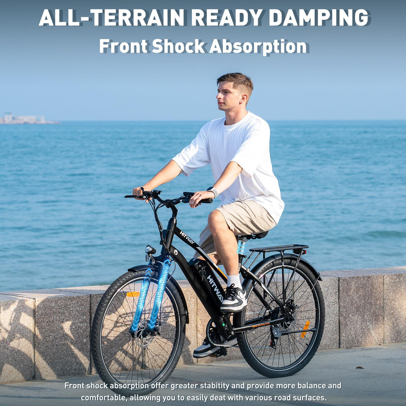 HITWAY E Bike 28 Zoll, Elektrofahrrad Pedelec für Damen und Herren, E-Fahrrad mit 36V 12Ah Wechselakku, 250W Motor, 7 Gang Schaltung, Citybike Electric Bike Ebike Reichweite bis zu 35-90km