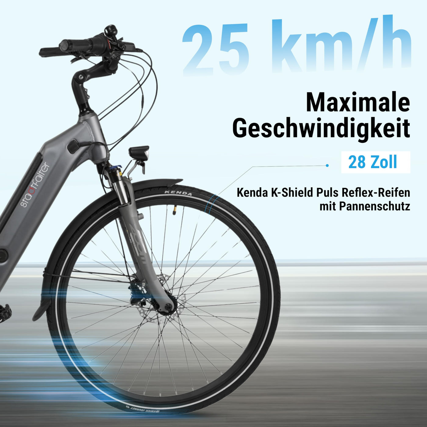 AsVIVA E-Bike B14 Stadtfalter 28 Zoll Citybike - Hollandrad für Damen & Herren | Elektrofahrrad Pedelec 25km/h | Tiefeinsteiger | 250W Motor - 36V 17.5 Ah mit bis zu 150 km Reichweite