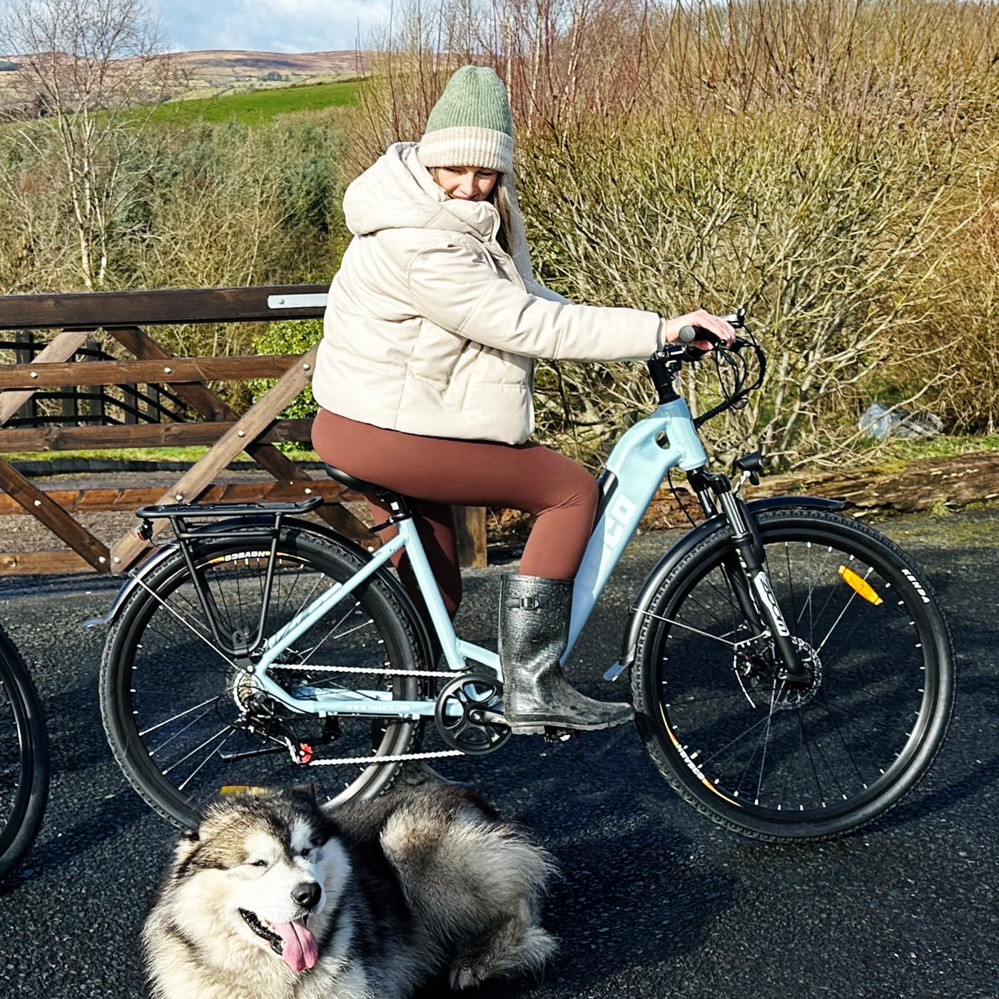 HOVSCO E-Bike, 27.5" 28" E-Mountain Bike, City Bike, 250W Bafang Motor, 36V 12.5Ah Abnehmbarer Akku, 7-Gang, Shimano Schaltung, Doppelscheibenbremse, Elektrofahrrad für Damen Herren