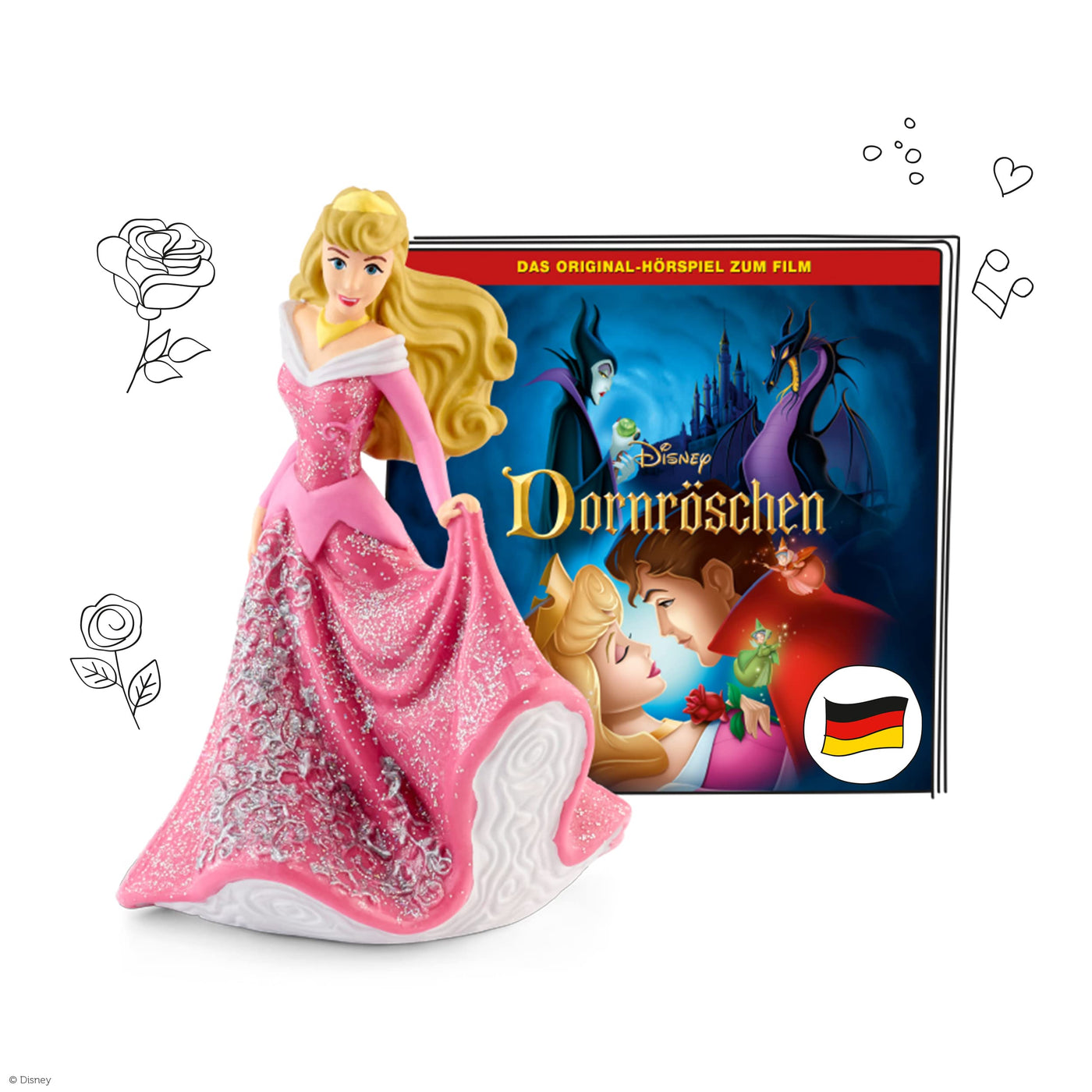 tonies Hörfiguren Bundle für Toniebox, 3 x Disney Prinzessinnen: Die Schöne und das Biest, Rapunzel – Neu verföhnt & Dornröschen, für Kinder ab 4 Jahren