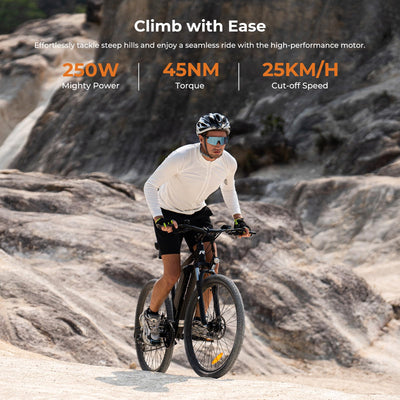 Foride Xtremer 1 29'' E-Bike für Erwachsene，21 Gang Elektrofahrrad mit Austauschbarem 36V 13Ah Akku, und 100km Reichweite E Bike Herren Damen für Städtische Pendler und Fahrten im Freien (Zoll, 29)