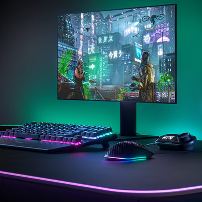 SteelSeries Aerox 3 - Superleichte Gaming-Maus - Optischer TrueMove Core Sensor mit 8.500 CPI - Ultraleichtes, wasserfestes Design - Schwarz