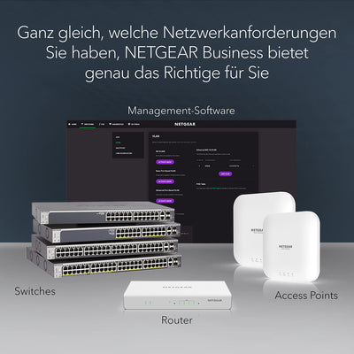 NETGEAR GS308PP PoE Switch 8 Port Gigabit Ethernet LAN Switch PoE+ 83W (Plug-and-Play Netzwerk Switch PoE, lüfterlos, robustes Metallgehäuse), schwarz