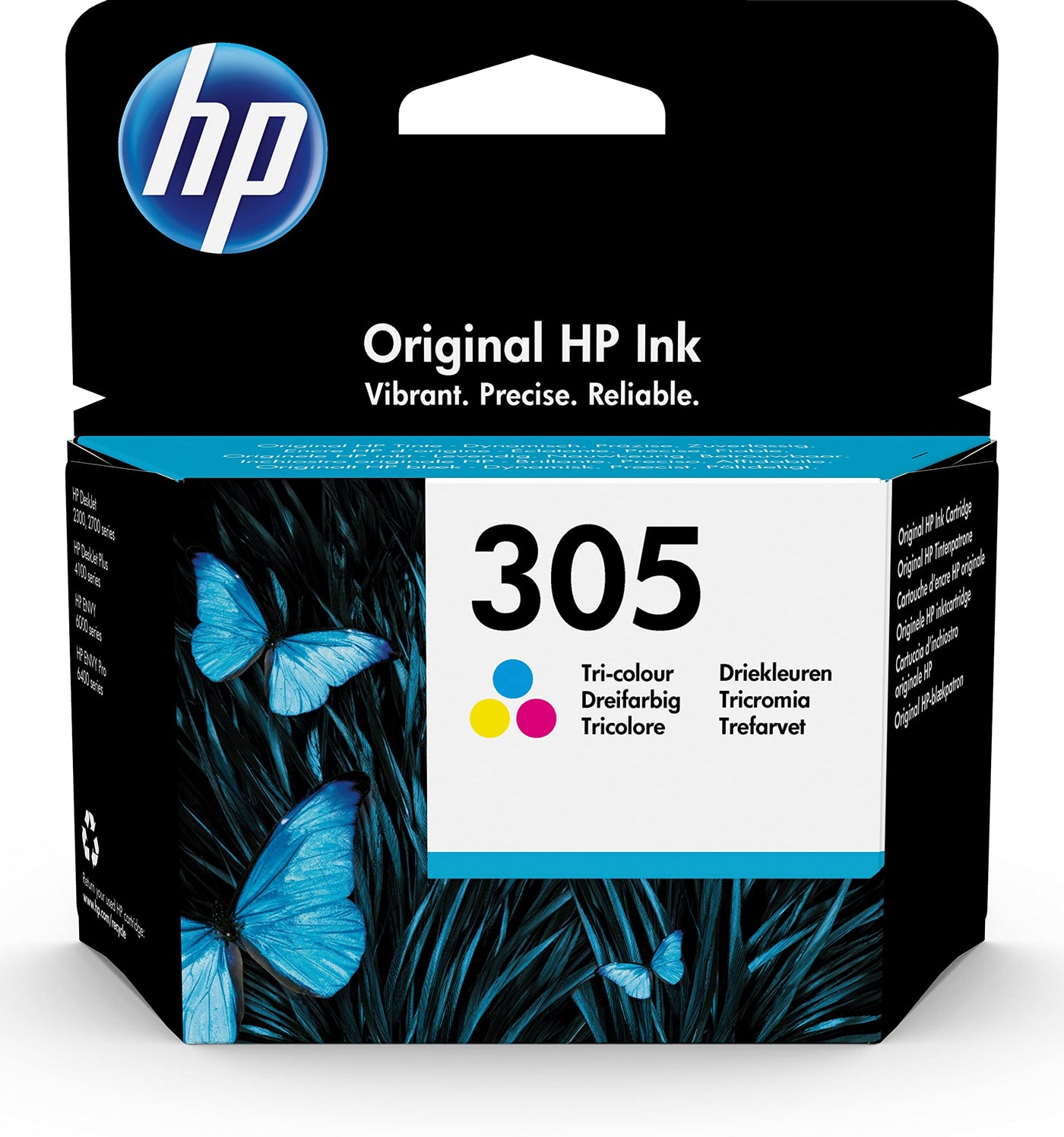 HP 305 (3YM60AE) Original Druckerpatrone Farbe für HP DeskJet 2700, 2730, 4100, 4134 und 6020, 6022, 6030, 6032, 6420, 6422, 6430, 6432