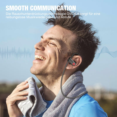 Tical Bluetooth Kopfhörer, Kopfhörer Sport Kabellos IPX7 Wasserdicht Ohrhörer Bluetooth mit Bluetooth 5.3 Chip 16H Spielzeit, In Ear Kopfhörer Bluetooth Sport für zum Joggen Trainieren Läuft