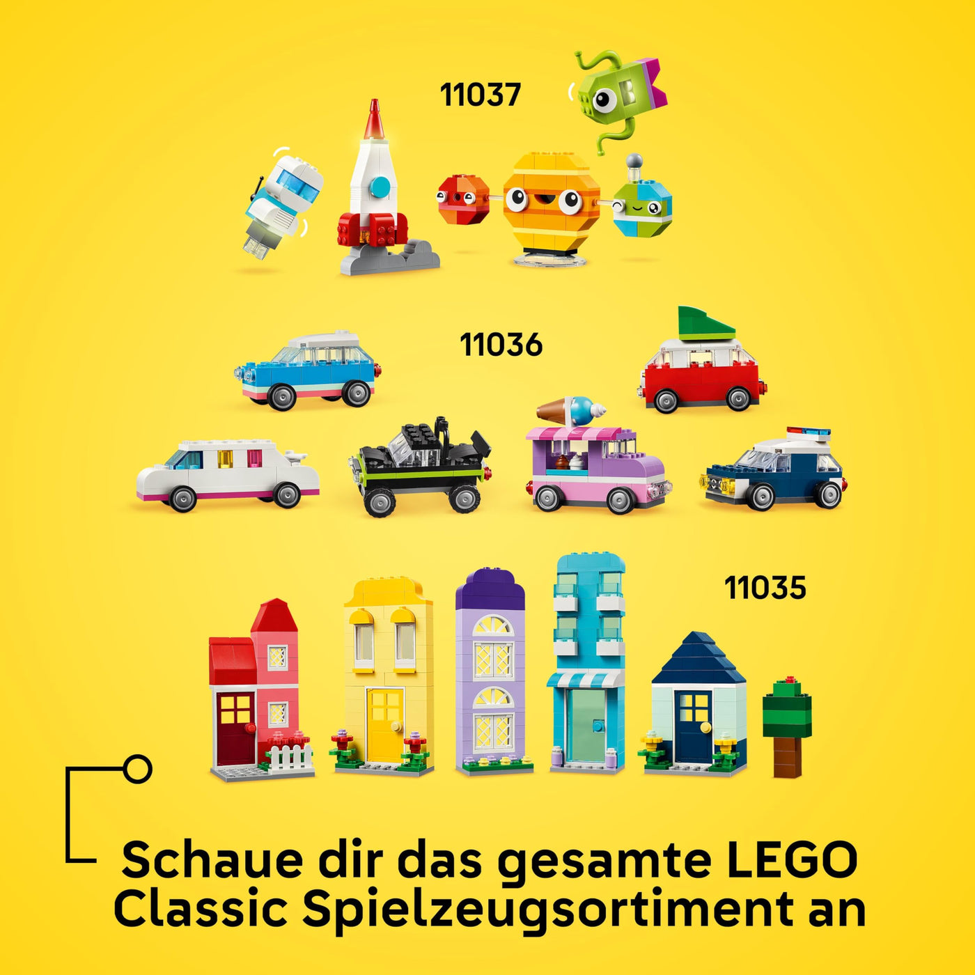 LEGO Classic Kreative Tiere - Spielzeugtiere zum Bauen und Spielen - Lernspielzeug mit Hund, Katze, Hase, Hamster & Vogel - Spielset als Kinder Geschenk für Mädchen und Jungen ab 5 Jahren - 11034