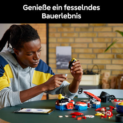 LEGO Super Mario: Mario Kart: Mario & Standard-Kart – Nintendo Figur und baubares Auto für Gaming-Fans – Sammlerstück für Erwachsene Gamer und Fans von Videospielen 72037