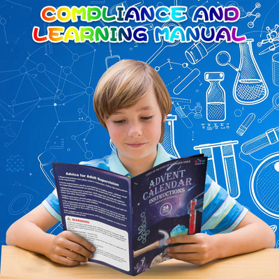 Experimente Adventskalender 2025 Kinder Weihnachtskalender Experimentierkästen Weihnachtskalender Mädchen Jungen