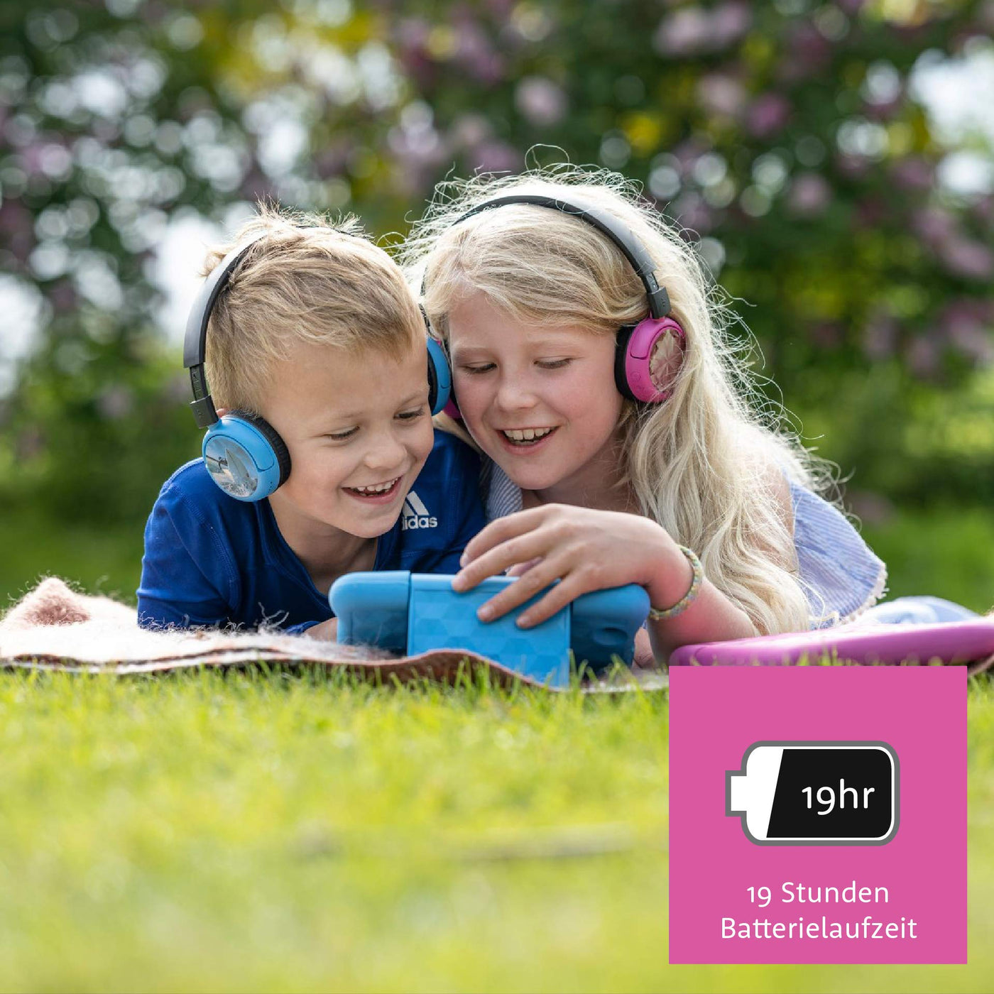 BuddyPhones PopTime, „Made for Amazon“, Pink (Altersklasse: 8-15 Jahre)