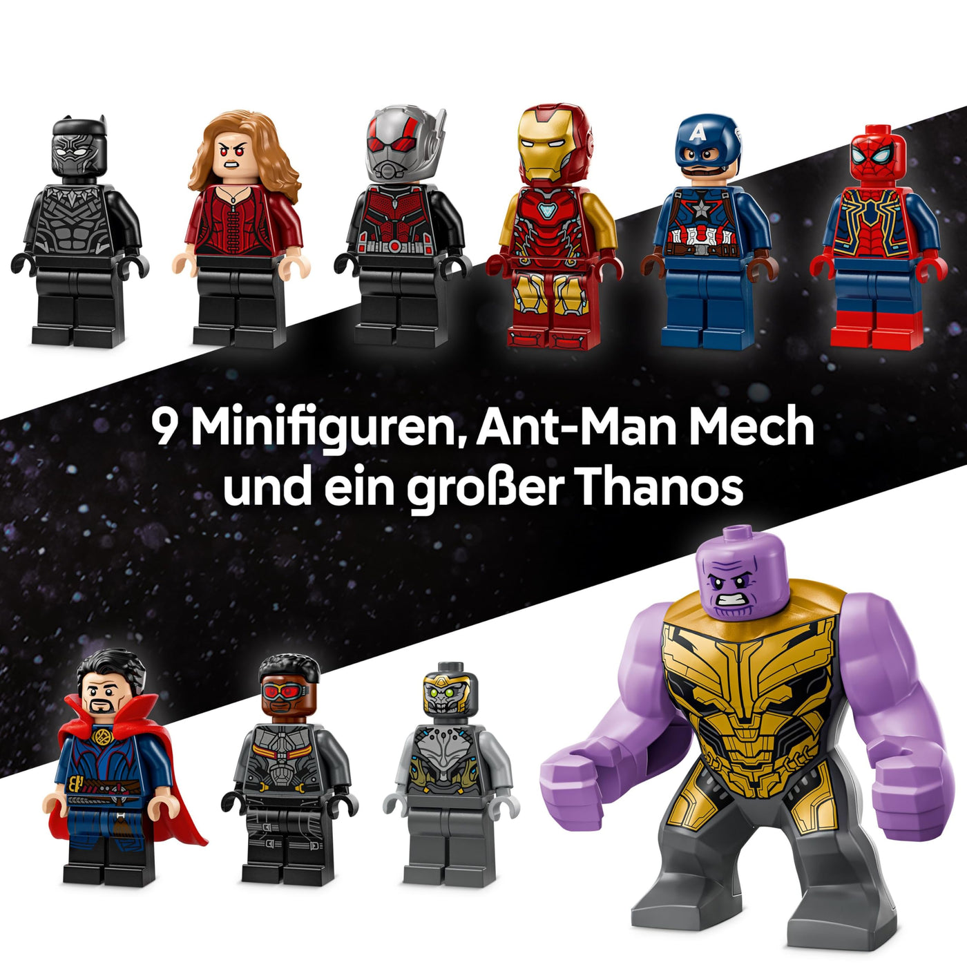 LEGO ǀ Marvel Avengers: Endgame Letzter Showdown - Bauspielzeug mit 10 Minifiguren, darunter Captain America, Iron Man, Black Panther & Dr. Strange - Geschenk für Jungen und Mädchen 76323