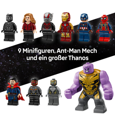 LEGO ǀ Marvel Avengers: Endgame Letzter Showdown - Bauspielzeug mit 10 Minifiguren, darunter Captain America, Iron Man, Black Panther & Dr. Strange - Geschenk für Jungen und Mädchen 76323
