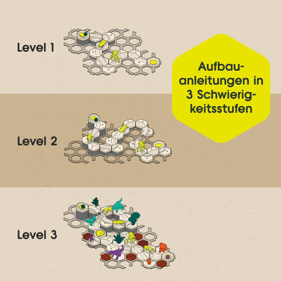 Ravensburger GraviTrax Junior Starter-Set L Dino 24586 - Kugelbahn ab 3 Jahre - Murmelbahn und Konstruktionsspielzeug für Kinder - Dino Geschenk für Jungen und Mädchen