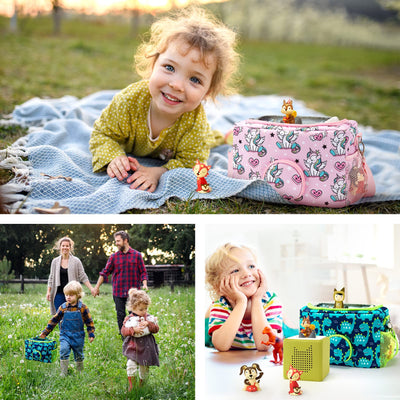 MaidMAX Toniebox Tasche Transporttasche für Toniebox Starter Set und Tonies Figuren, Kopfhörer, Ladestation und Zubehör mit Reißverschluss und Verstellbarer Riemen - Nur Tasche