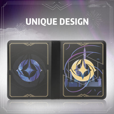 TCGUARD Sammelalbum für Lorcana-Karten, Premium Sammelkarten Album mit 900 Fächern, Kompatibel mit Lorcana Karten, Card Binder für TCG-Aufbewahrungs und Präsentationssammlung(Schwarz 9)