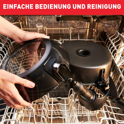 Tefal FZ7228 ActiFry Extra Heißluftfritteuse | AirFryer mit Rührarm, kein Schütteln | 1550 W | 1,2 kg für 6 Personen | High Speed Airflow | Timer | ‎energiesparend | gesunde Friteuse ohne Öl | Schwarz