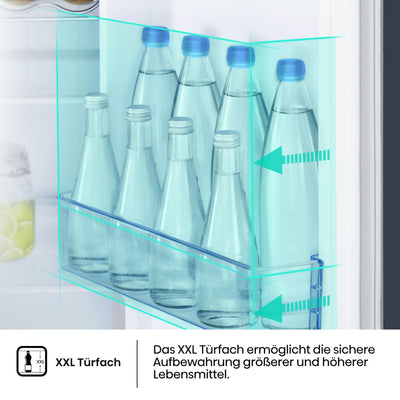 Hisense RS5P535NTFE Side-By-Side Kühl-Gefrier-Kombination, 376 Liter Kühlteil, 190 Liter Gefrierteil, Total NoFrost, Multi AirFlow, FastFreeze, Energieeffizienzklasse E, 178,6cm x 91,5cm, schwarz