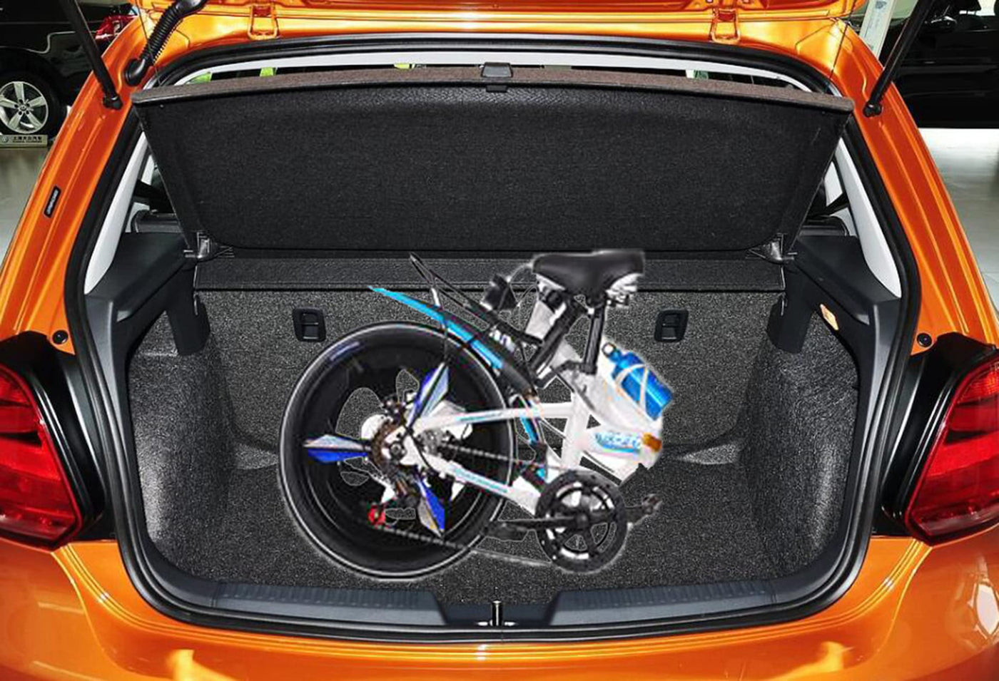 klapprad 20 zoll Erwachsene,6-Gang-Antrieb,leichter Aluminiumrahmen,faltbares kompaktes Fahrrad Doppelte Stoßdämpfung vorne und hinten,stabiles Fahren,rutschfester und verschleißfester Reifen/Schwarz