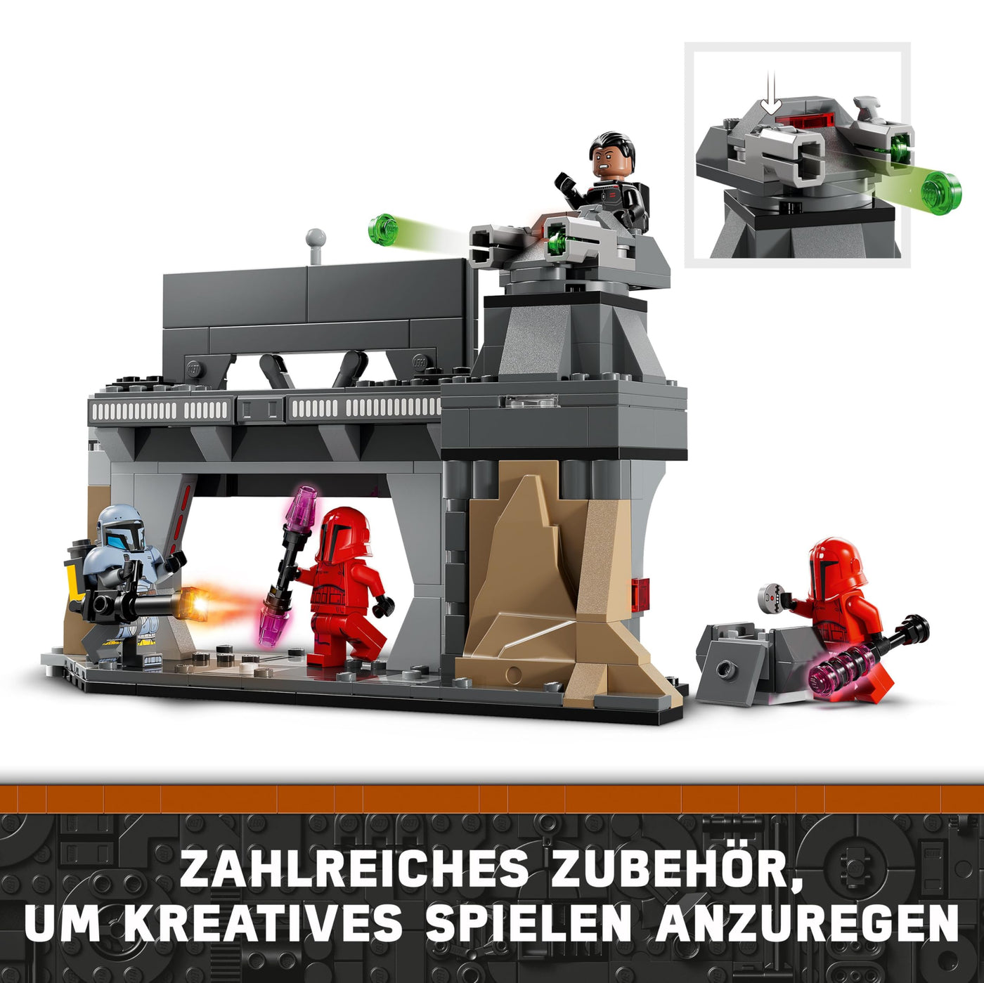 LEGO Star Wars: The Mandalorian Duell zwischen Paz Vizsla and Moff Gideon, Bauspielzeug zum Sammeln für Kinder, Geschenkidee für kreative Jungen und Mädchen ab 7 Jahren, Mandalorianer-Spielzeug 75386