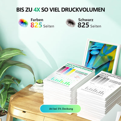 NewLift 912XL für HP 912 Druckerpatronen Kompatibel für HP 912 HP 912 XL Multipack für HP Officejet Pro 8022 Patronen für HP officejet pro 8020 8012 8010(Schwarz Cyan Magenta Gelb,4er-Pack)