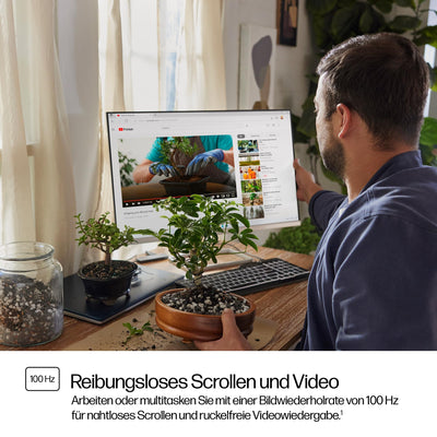 HP Series 5 527sa FHD IPS Monitor mit Lautsprechern | 68,6 cm (27 Zoll) | 100Hz | 1500:1 Kontrast | 99% sRGB | Dual-HDMI 1.4 | VGA | Audio-Aus-/Eingang | Entspiegelt | Neigbar | Nachhaltig | Weiß