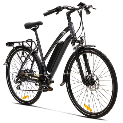 VecoCraft Elektrofahrrad E Bike Athena E-Bike Trekking Pedelec für Damen Herren, 28Zoll Urban Citybike, mit 36V 250W 13Ah Akku 25km/h 100km, Shimano 8-Gang Electric Bike