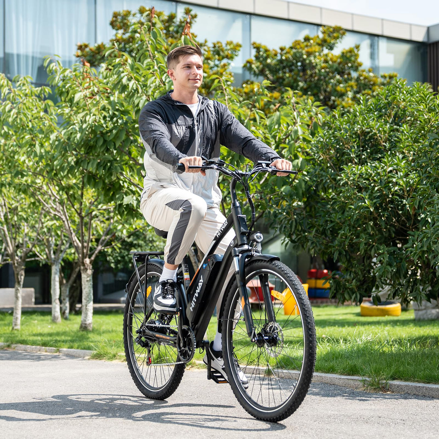 HITWAY E Bike 28 Zoll, Elektrofahrrad Pedelec für Damen und Herren, E-Fahrrad mit 36V 12Ah Wechselakku, 250W Motor, 7 Gang Schaltung, Citybike Electric Bike Ebike Reichweite bis zu 35-90km